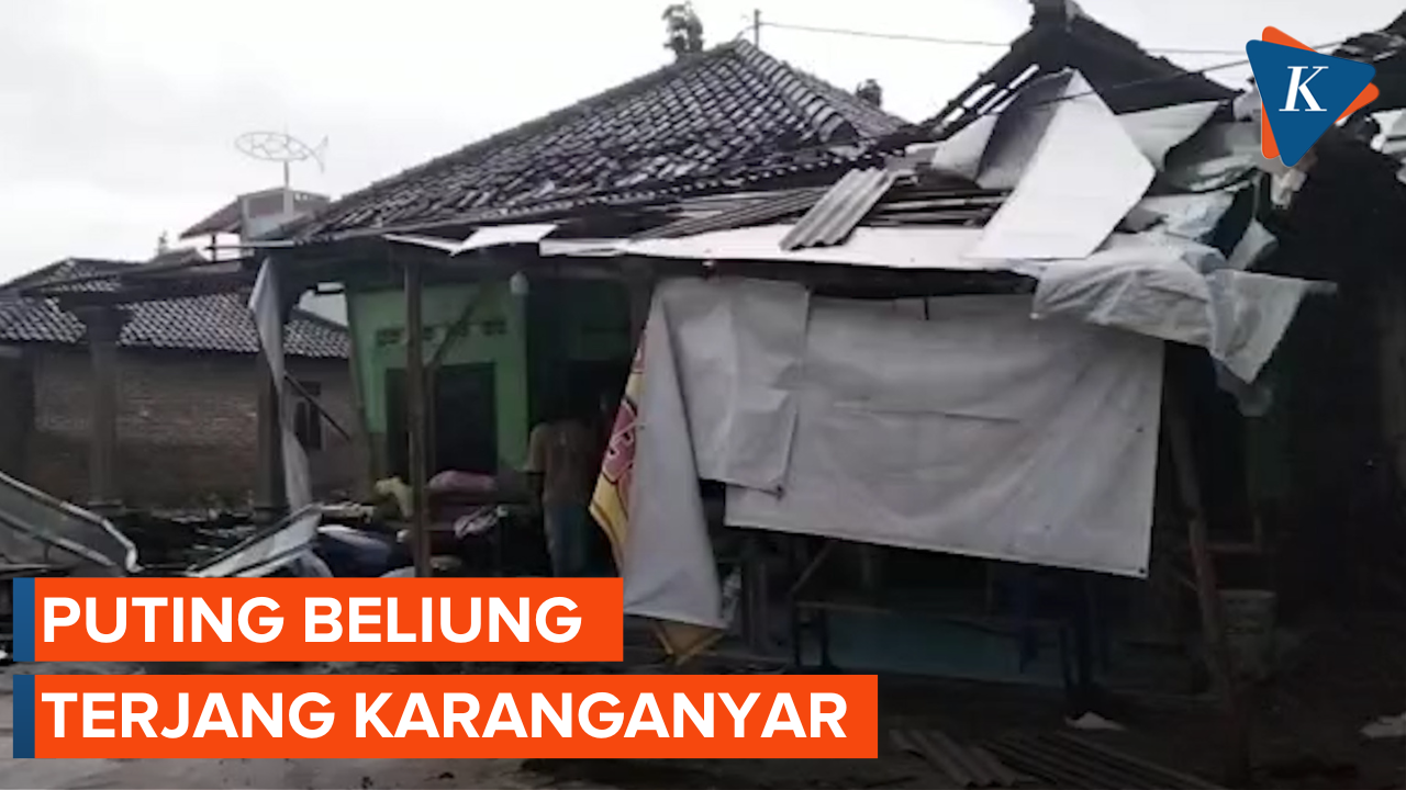 Angin Puting Beliung Terjang Karanganyar Jawa Tengah