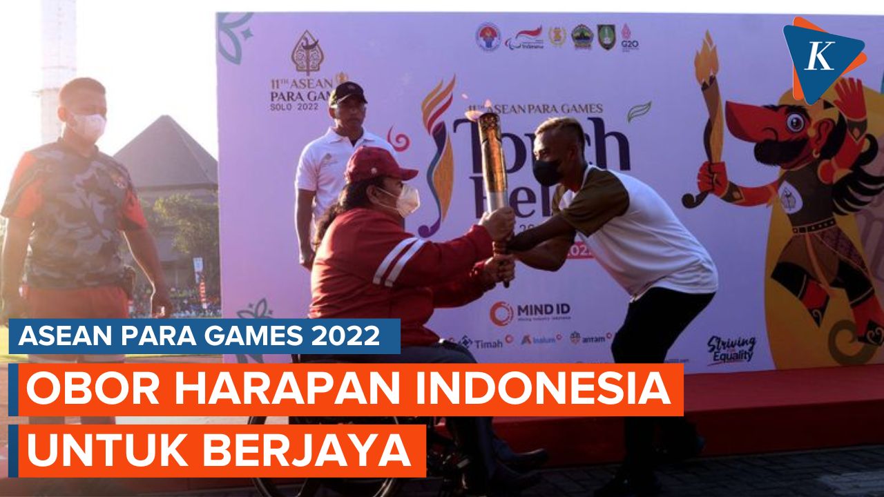 Seuntai Doa dan Harapan dalam Kirab Obor ASEAN Para Games 2022
