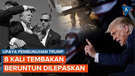 Ada 8 Kali Tembakan dalam Upaya Pembunuhan Trump