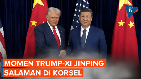 Momen Trump-Xi Jinping Salaman Dalam Pertemuan Di Korsel