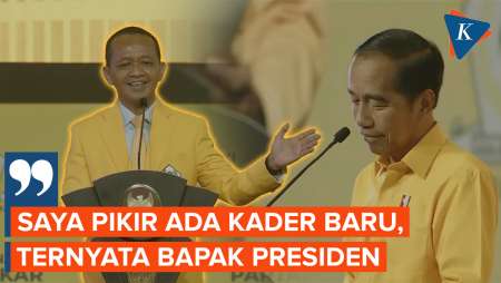 Pangling Lihat Jokowi Berkemeja Kuning, Bahlil: Saya Pikir Kader Baru Golkar