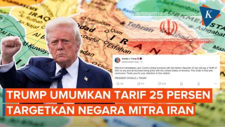 Trump Umumkan Tarif 25 Persen Bagi Mitra Dagang Iran