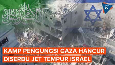 Penampakan Kamp Pengungsi di Jalur Gaza Hancur Diserang Israel