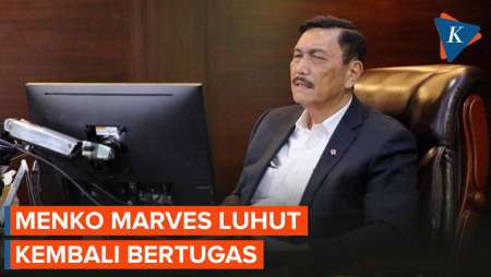 Luhut Sudah Sehat dan Kembali Bertugas Menjadi Menko Marves