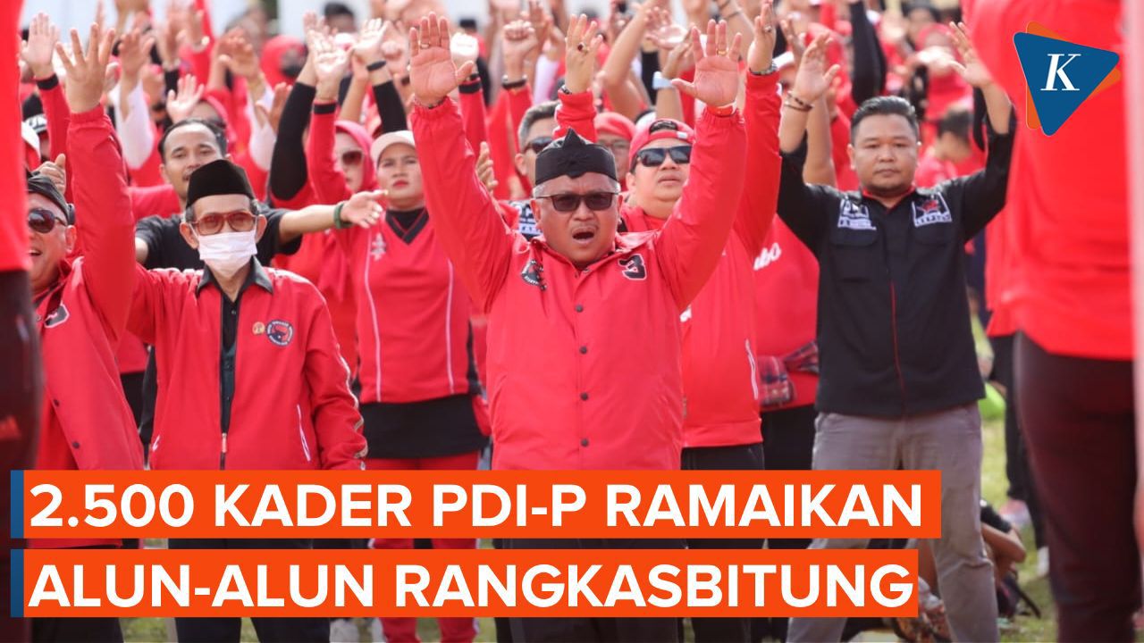 HUT Partai dan Megawati, Ribuan Kader PDI-P Gelar Aksi Bersih di Lebak