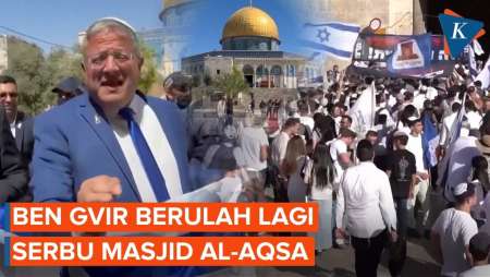 Menteri Israel Ini "Lagi-lagi" Terobos  Masjid Al-Aqsa Yerusalem