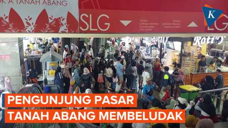 Jelang Ramadhan, Pengunjung Pasar Tanah Abang Membeludak