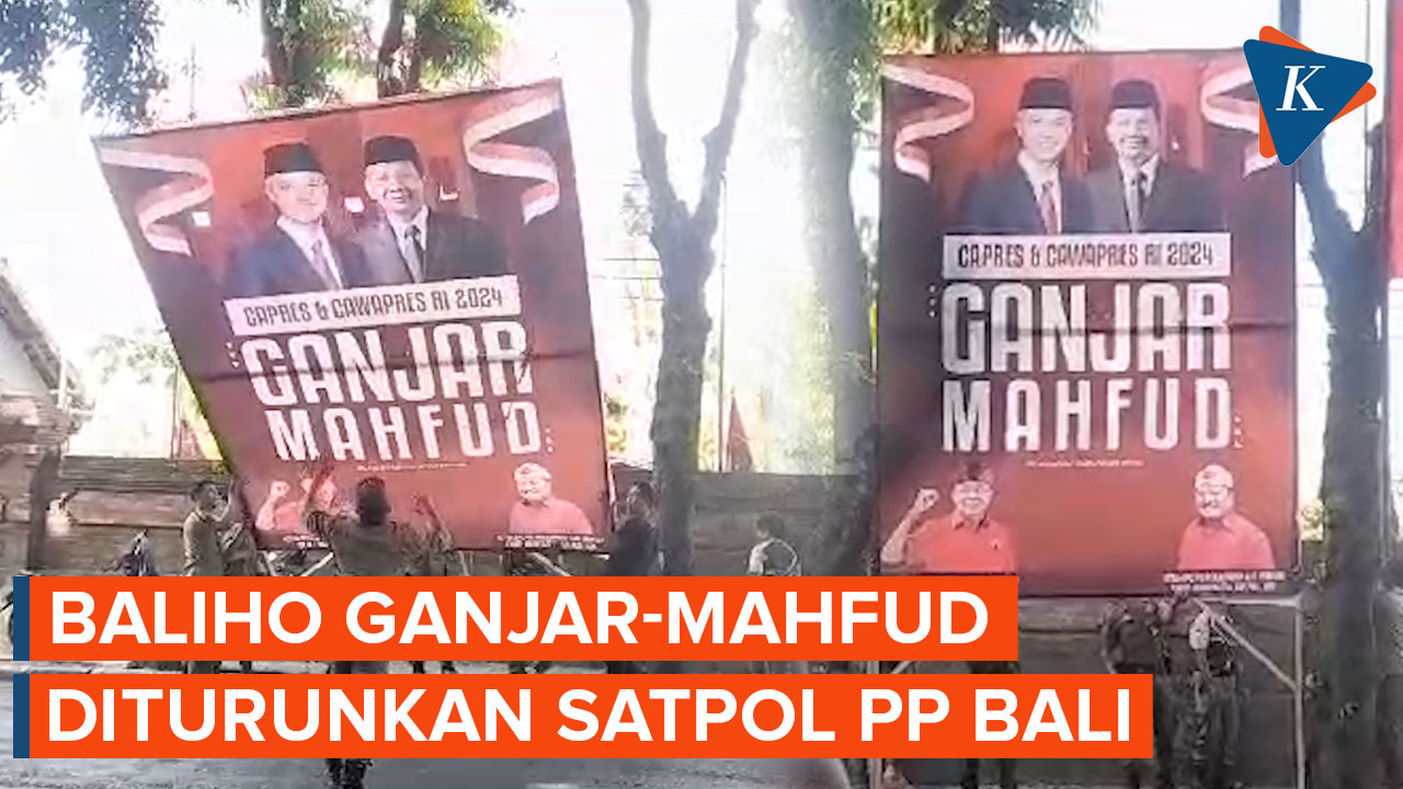 Jokowi Kunker Ke Bali Baliho Ganjar Mahfud Diturunkan