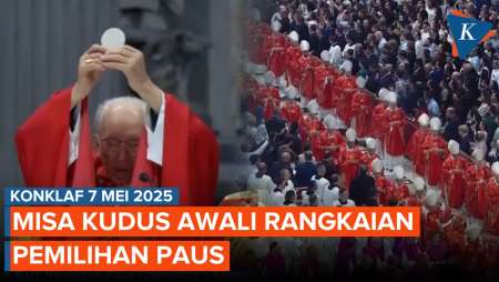 Prosesi Misa Jelang Konklaf Penentuan Paus Baru