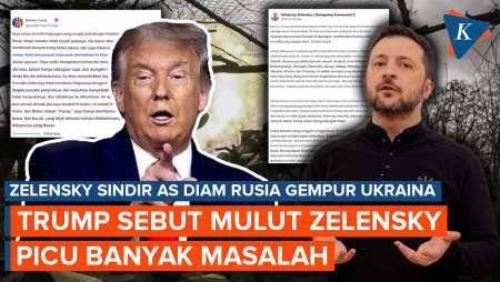 Sebut AS Diam Saat Rusia Gempur Ukraina, Zelensky dan Trump Saling Sindir di Media Sosial