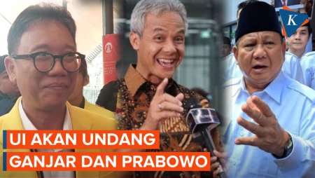 UI Akan Undang Ganjar dan Prabowo Hadiri Kuliah Kebangsaan