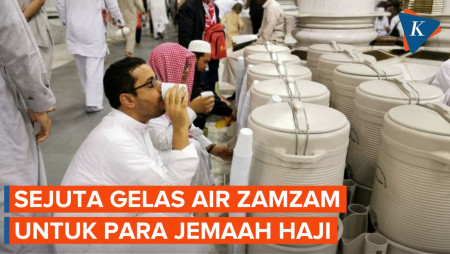 Masjid Nabawi Bagikan 400 Ton Air Zamzam untuk Jemaah Haji