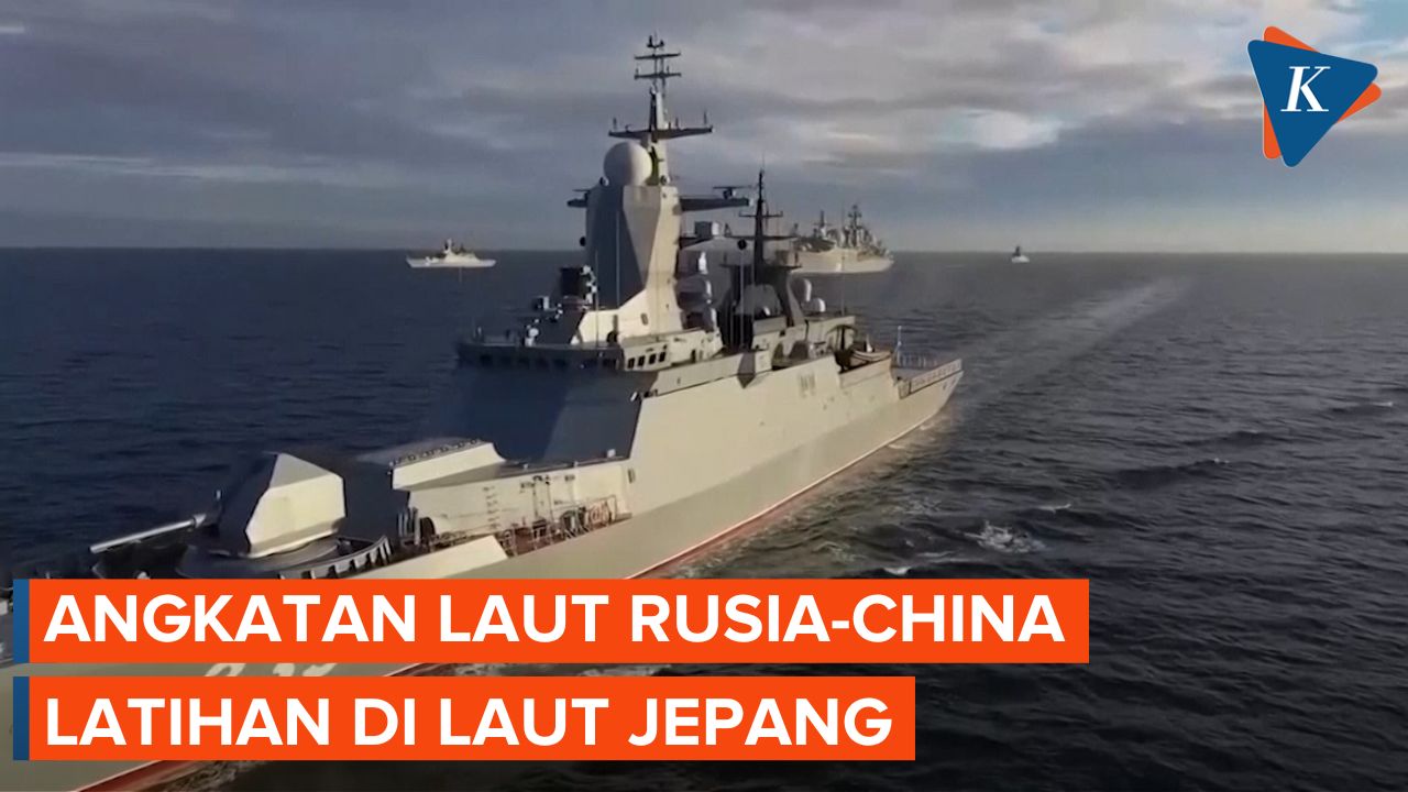 Latihan Angkatan Laut Rusia dan China di Laut Jepang