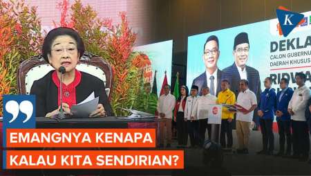 Megawati: Emang Kenapa Kalau Kita Sendirian?