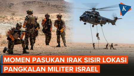 Momen Pasukan Irak Sisir Lokasi Yang Disebut Jadi Pangkalan Rahasia Militer Israel