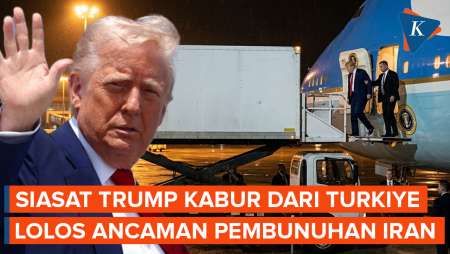 Siasat Trump Lolos Ancaman Iran, Diam-diam Kabur dari Turkiye, Sembunyi di Truk Katering