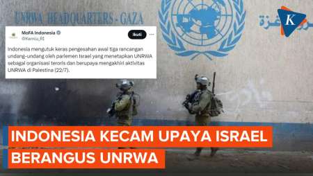 Indonesia Kecam Langkah Israel Cap UNRWA sebagai Organisasi Teroris
