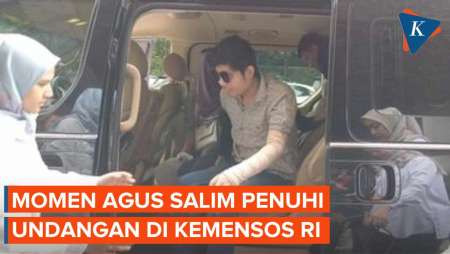 Agus Salim Penuhi Undangan Mensos, Bungkam Saat Disapa Awak Media