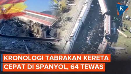 Tabrakan Kereta Cepat Tewaskan 64 Orang di Spanyol, PM Sanchez Syok