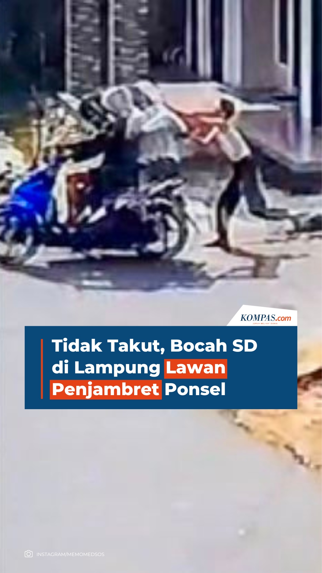 Tidak Takut, Bocah SD di Lampung Lawan Penjambret Ponsel