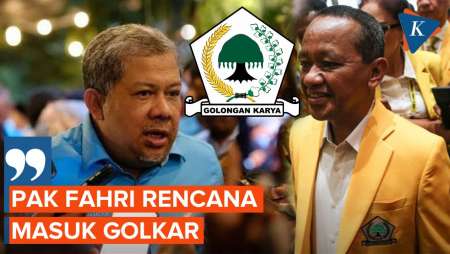 Bahlil: Fahri Hamzah Mau Gabung Golkar Sudah Nego