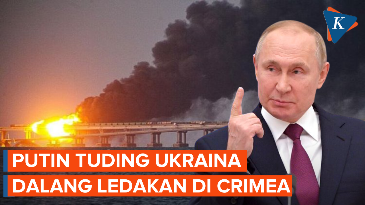 Ledakan Jembatan Crimea, Putin Tuding Ukraina Dalangnya