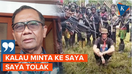 Tebusan Rp 5 Miliar untuk Pilot Susi Air, Mahfud MD: Kalau Minta ke Saya, Saya Tolak