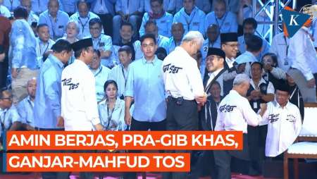 Momen 3 Paslon Hadir Debat KPU: Amin Berjas, Prabowo-Gibran Khas, Ganjar-Mahfud Tos