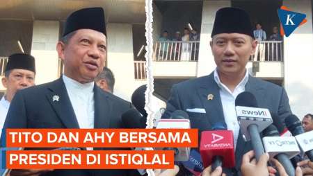 Keterangan AHY dan Tito Karnavian Usai Shalat Idul Adha di Istiqlal