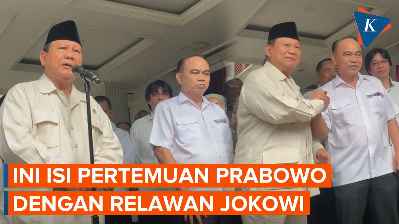 Prabowo Mengaku Buka-bukaan Saat Bertemu Relawan Jokowi