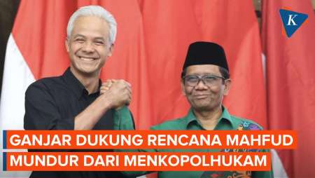 Ganjar Dukung Rencana Mahfud Mundur dari Kabinet Jokowi