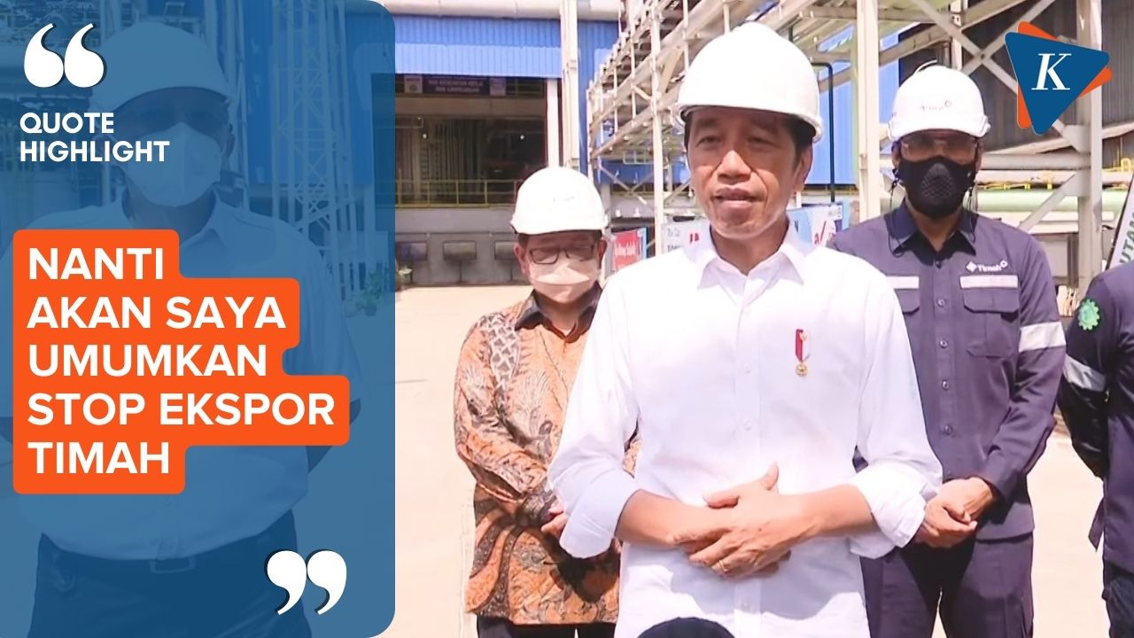 Jokowi Berencana Hentikan Ekspor Timah
