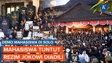 Duduki Gedung DPRD Solo, Ini Tuntutan Mahasiswa terhadap Pemerintahan Jokowi