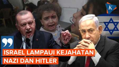 Erdogan Klaim Israel Lampaui Kejahatan Nazi dan Hitler