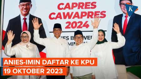 Anies-Cak Imin Akan Daftar ke KPU Tanggal 19 Oktober 2023