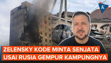 Kampungnya Dirudal Rusia, Zelensky Keluhkan Kemampuan Senjata Jarak Jauh