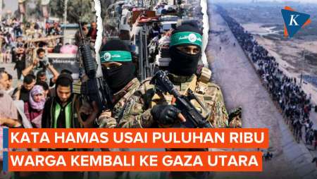 Puluhan Ribu Warga Kembali ke Gaza Utara, Hamas: Kemenangan Palestina