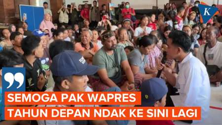[FULL] Harapan Warga untuk Gibran saat Sambangi Posko Pengungsi Banjir Bali
