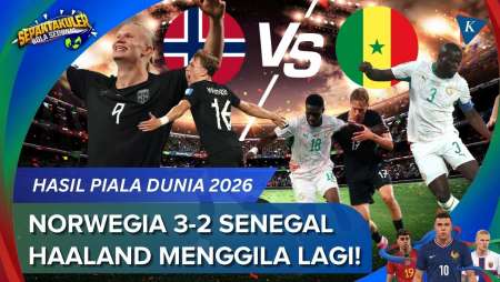 Hasil Norwegia Vs Senegal 3-2, Dwigol Haaland Bawa Pasukan Viking Lolos 32 Besar