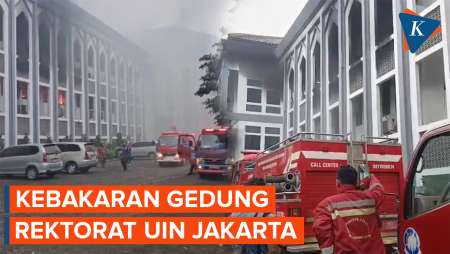 Kebakaran di Gedung Rektorat UIN Jakarta