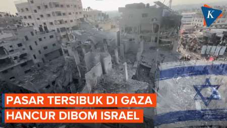 Israel Bombardir Pasar yang Sibuk di Jalur Gaza, 10 Orang Tewas