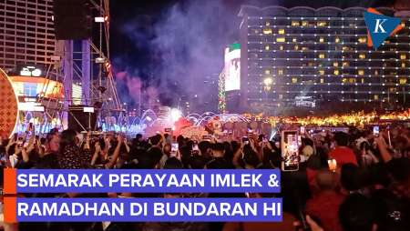 Perayaan Imlek dan Ramadhan Digelar Bareng di Bundaran HI, Ada Barongsai dan Rampak Beduk