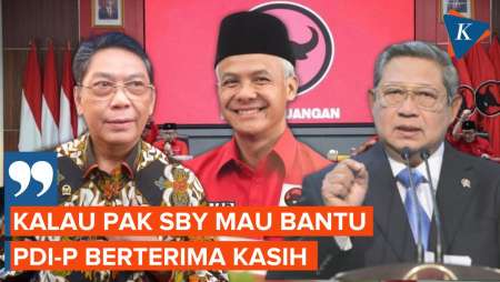 PDI-P Berterima Kasih jika SBY Mau Dukung Ganjar...