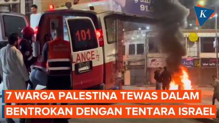 Bentrok dengan Tentara Israel, 7 Warga Palestina Tewas