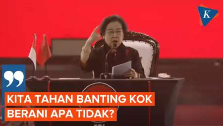 Menangis Saat Pidato, Megawati: Kita Tahan Banting Kok, Berani Tidak?
