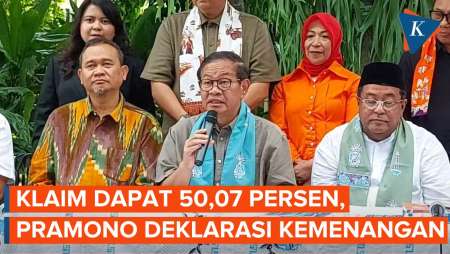 Pramono-Rano Deklarasikan Kemenangan, Klaim Pilkada Jakarta 1 Putaran