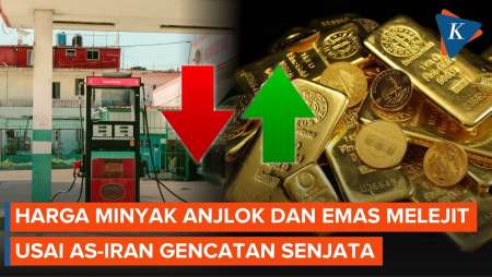 Dampak Gencatan Senjata AS-Iran: Harga Minyak Anjlok, Emas Menguat