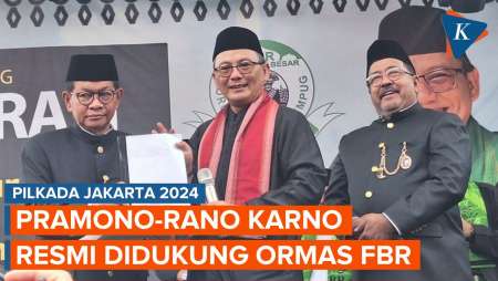 Pramono-Rano Karno Resmi Didukung Ormas FBR pada Pilkada Jakarta 2024