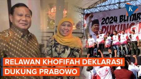 Relawan Khofifah Deklarasi Prabowo untuk Pilpres 2024