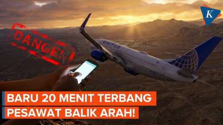 Belum 20 Menit Mengudara, Pesawat United Airlines Terpaksa Kembali, Ada Apa?